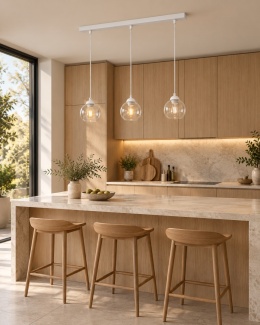 Lampa wisząca 3xE27 MIRAGE WHITE