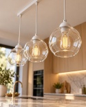 Lampa wisząca 3xE27 MIRAGE WHITE