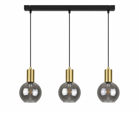 Lampa wisząca 3xE27 SUPRA BLACK/GOLD