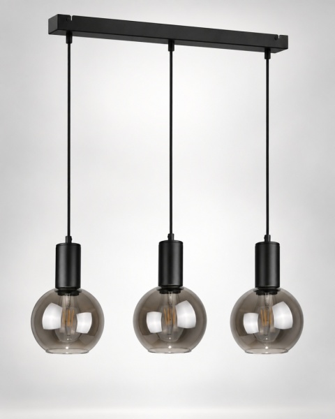 Lampa wisząca 3xE27 SUPRA BLACK