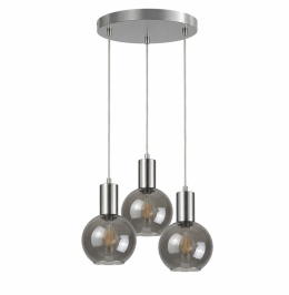 Lampa wisząca 3xE27 SUPRA SILVER