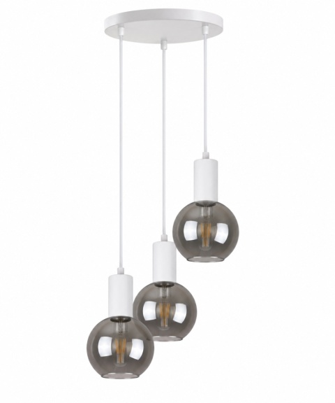 Lampa wisząca 3xE27 SUPRA WHITE