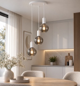 Lampa wisząca 3xE27 SUPRA WHITE