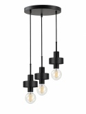 Pendant lamp 3xE27 UNICA BLACK