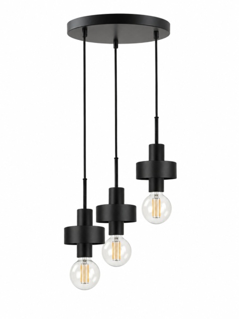 Pendant lamp 3xE27 UNICA BLACK