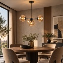 Lampa wisząca 4xE27 Kaliope II Honey