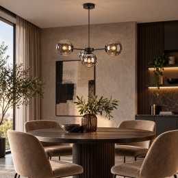 Lampa wisząca 4xE27 Kaliope II Smoky
