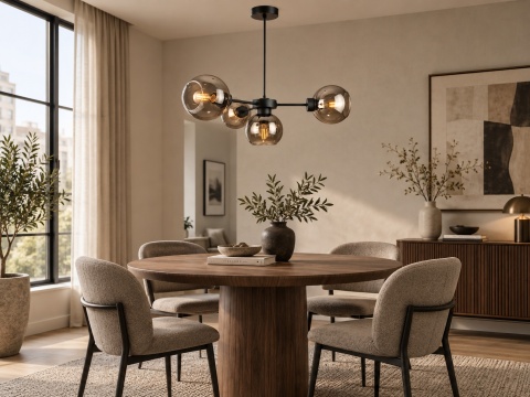Lampa wisząca 4xE27 Kaliope Smoky