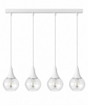 Lampa wisząca 4xE27 LACRIMA CLEAR WHITE