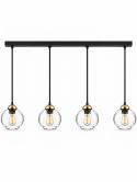 Lampa wisząca 4xE27 MIRAGE BLACK/GOLD