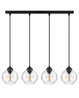 Lampa wisząca 4xE27 MIRAGE BLACK