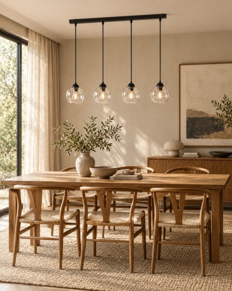 Lampa wisząca 4xE27 MIRAGE BLACK