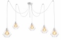 Lampa wisząca 5xE27 FOSKAL WHITE
