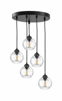 Lampa wisząca 5xE27 MIRAGE BLACK