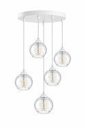 Lampa wisząca 5xE27 MIRAGE WHITE