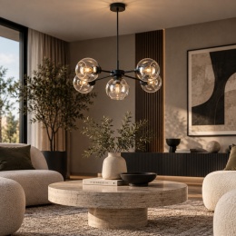 Lampa wisząca 6xE27 Kaliope Clear