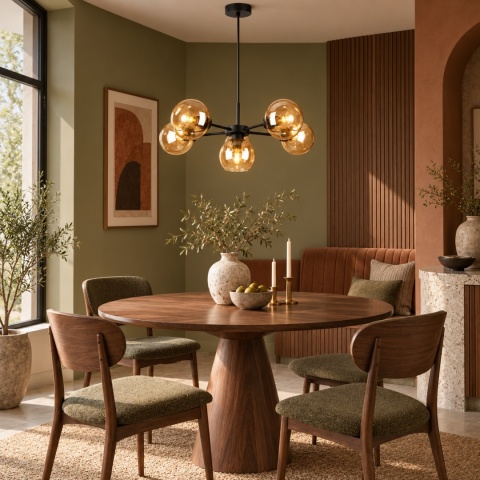 Lampa wisząca 6xE27 Kaliope Honey