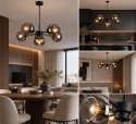 Lampa wisząca 6xE27 Kaliope Smoky