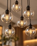 Lampa wisząca 6xE27 MIRAGE BLACK