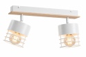 Spot 2xE27 CASA WHITE/WOOD