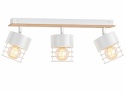 Spot 3xE27 CASA WHITE/WOOD