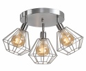 Ceiling Lamp 3xE27 FOSKAL SILVER