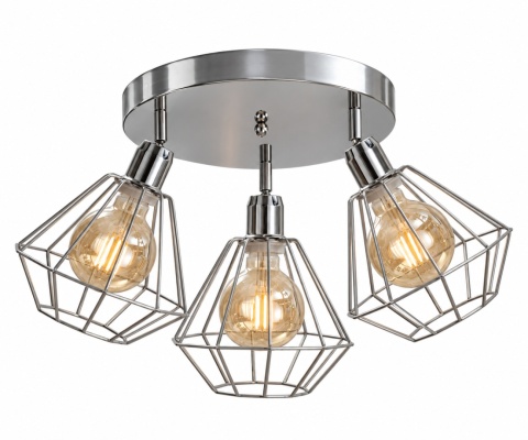 Ceiling Lamp 3xE27 FOSKAL SILVER