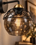 Kinkiet 1xE27 MERA BLACK/GOLD