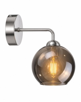 Kinkiet 1xE27 PLUTON SILVER