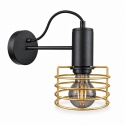 Kinkiet 1xE27 RUNE BLACK/GOLD
