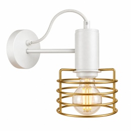 Kinkiet 1xE27 RUNE WHITE/GOLD