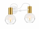 Kinkiet 2xE27 ARNE WHITE/GOLD