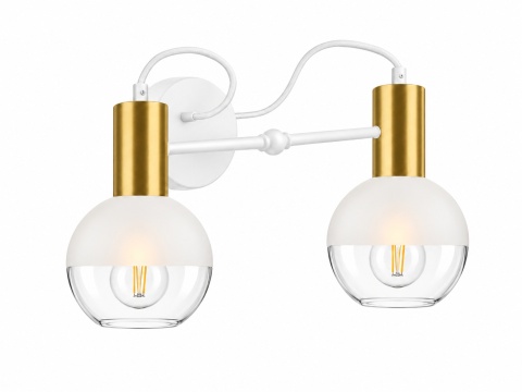 Kinkiet 2xE27 ARNE WHITE/GOLD