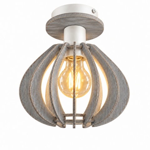 Lampa sufitowa 1xE27 NICOLETA GREY 830