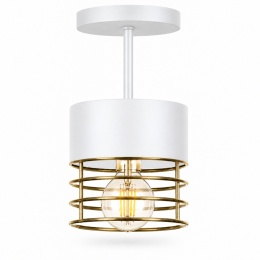 Lampa sufitowa 1xE27 ROYAL WHITE/GOLD