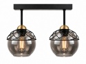 Lampa sufitowa 2xE27 MERA BLACK/GOLD