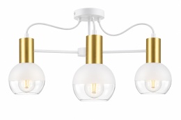Lampa sufitowa 3xE27 ARNE WHITE/GOLD