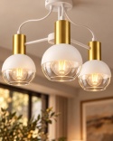 Lampa sufitowa 3xE27 ARNE WHITE/GOLD
