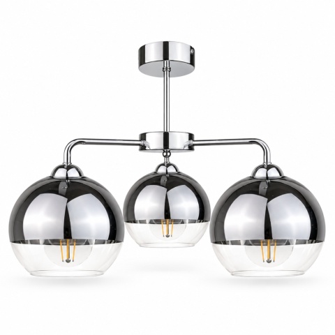 Lampa sufitowa 3xE27 ICE SILVER