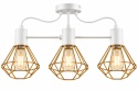 Lampa sufitowa 3xE27 LARS WHITE/GOLD