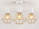 Lampa sufitowa 3xE27 LARS WHITE/GOLD