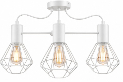 Lampa sufitowa 3xE27 LARS WHITE