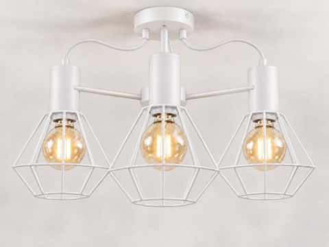 Lampa sufitowa 3xE27 LARS WHITE