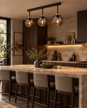 Lampa sufitowa 3xE27 MERA BLACK/GOLD