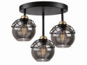 Lampa sufitowa 3xE27 MERA BLACK/GOLD