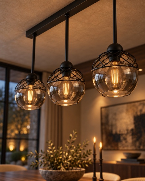 Lampa sufitowa 3xE27 MERA BLACK
