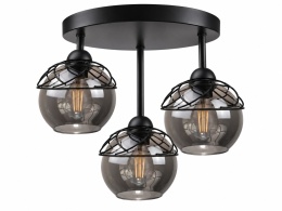 Lampa sufitowa 3xE27 MERA BLACK