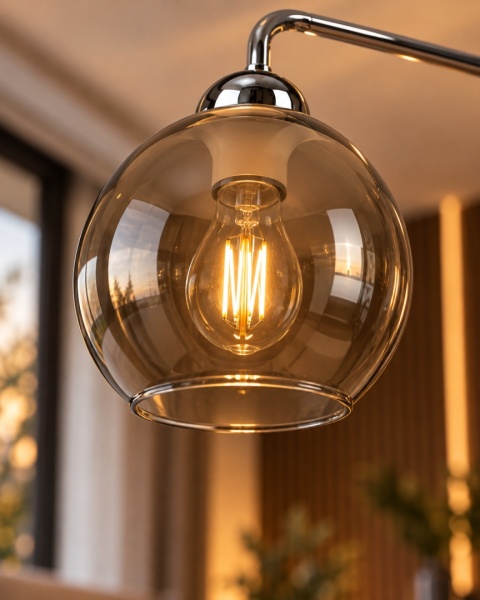 Lampa sufitowa 3xE27 PLUTON SILVER