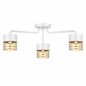 Lampa sufitowa 3xE27 ROYAL WHITE/GOLD