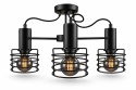 Lampa sufitowa 3xE27 RUNE BLACK